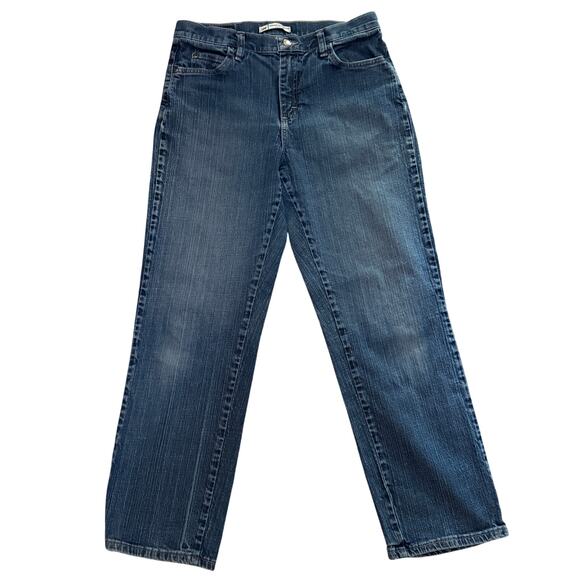 Vintage Lee Relaxed Straight Leg Jeans Womens Size 8S Y2K 90s Grunge Streetwear - Picture 1 of 7